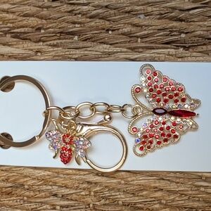 Butterfly 🦋 & Bee 🐝 charm with Sparkle